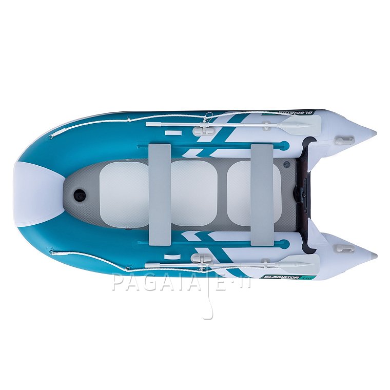 Gommone GLADIATOR CLASSIC B330AD sea green white - gommone gonfiabile con pavimento in drop-stitch