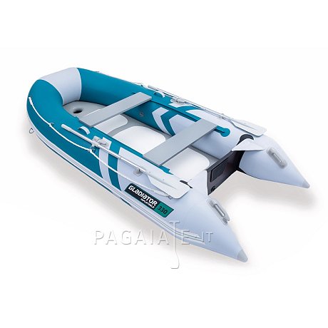 Gommone GLADIATOR CLASSIC B330AD sea green white - gommone gonfiabile con pavimento in drop-stitch