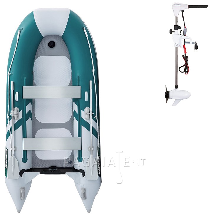Gommone GLADIATOR CLASSIC B330AD sea green white - gommone gonfiabile con pavimento in drop-stitch