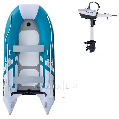 Gommone GLADIATOR CLASSIC B330AD sea green white - gommone gonfiabile con pavimento in drop-stitch