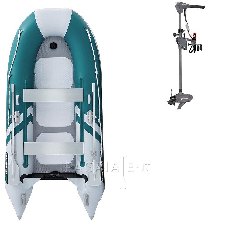 Gommone GLADIATOR CLASSIC B330AD sea green white - gommone gonfiabile con pavimento in drop-stitch