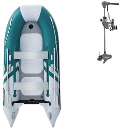 Gommone GLADIATOR CLASSIC B330AD sea green white - gommone gonfiabile con pavimento in drop-stitch