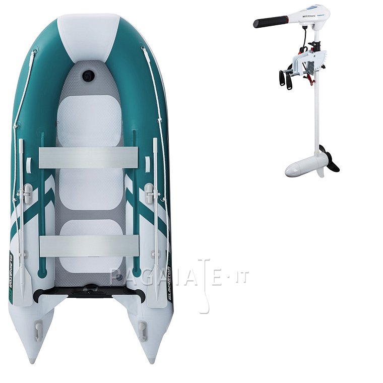 Gommone GLADIATOR CLASSIC B330AD sea green white - gommone gonfiabile con pavimento in drop-stitch