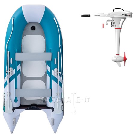 Gommone GLADIATOR CLASSIC B330AD sea green white - gommone gonfiabile con pavimento in drop-stitch