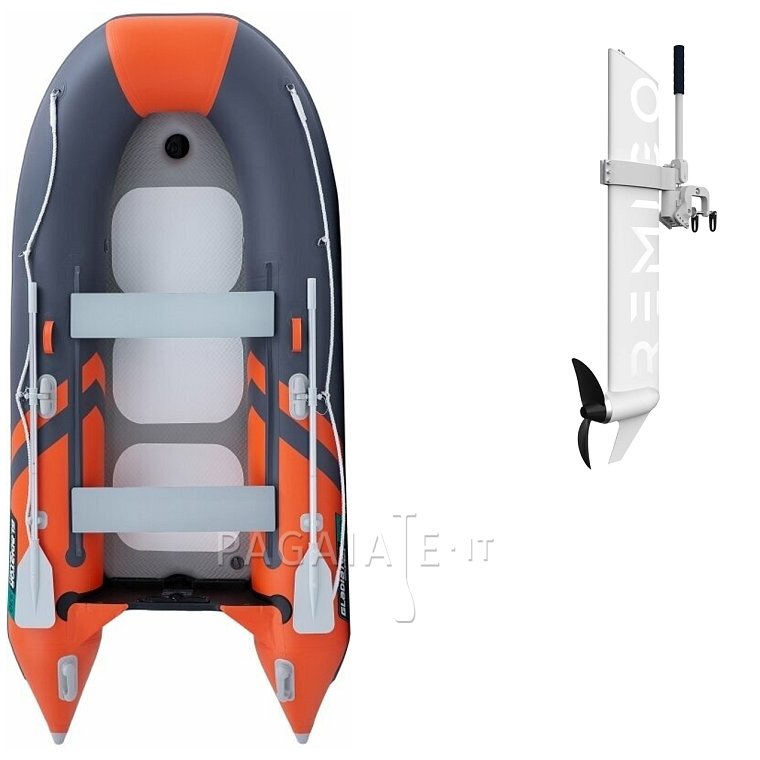 Gommone GLADIATOR CLASSIC B330AD orange dark grey - gommone gonfiabile con pavimento in drop-stitch