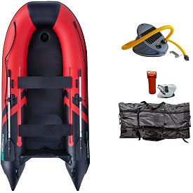 Gommone GLADIATOR CLASSIC B330AD red black - gommone gonfiabile con pavimento in drop-stitch