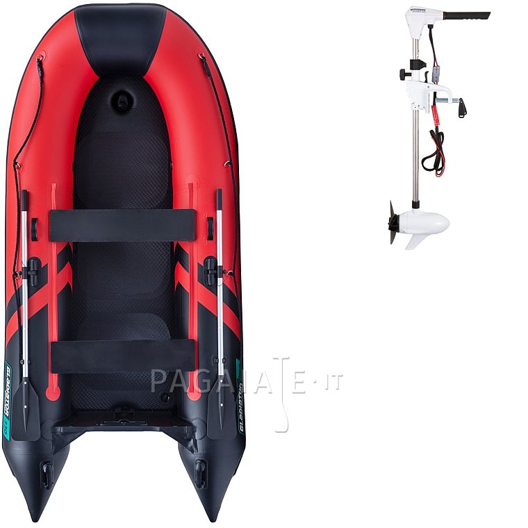 Gommone GLADIATOR CLASSIC B330AD red black - gommone gonfiabile con pavimento in drop-stitch