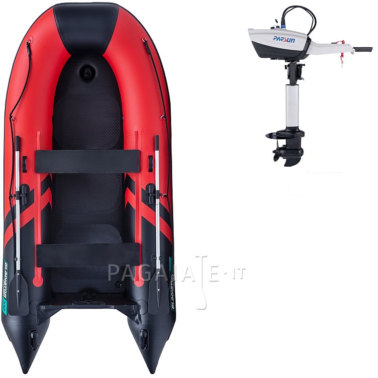 Gommone GLADIATOR CLASSIC B330AD red black - gommone gonfiabile con pavimento in drop-stitch