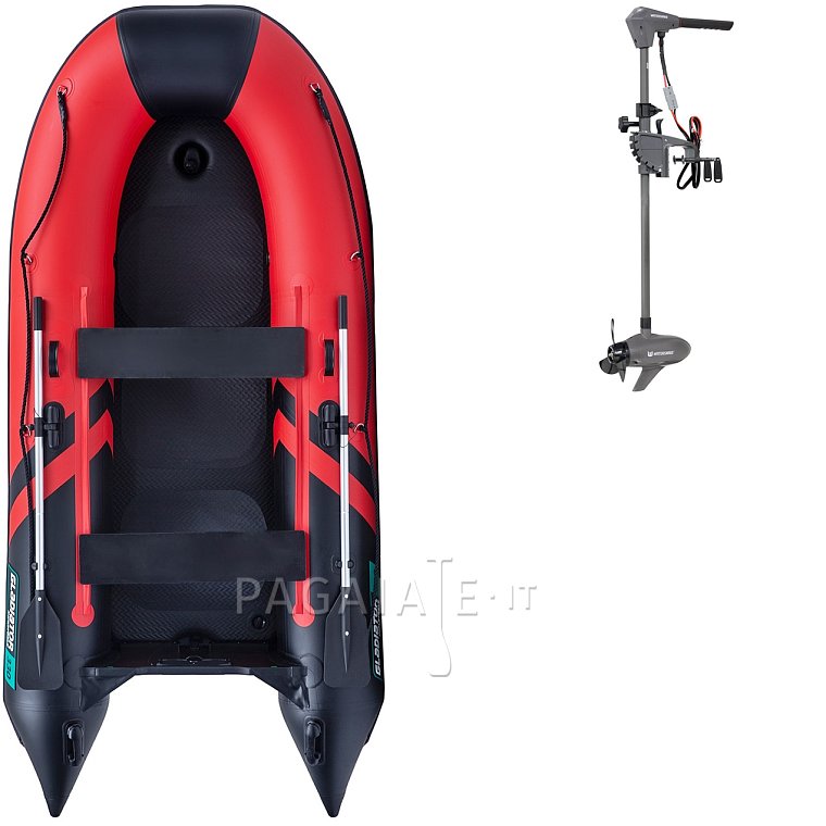 Gommone GLADIATOR CLASSIC B330AD red black - gommone gonfiabile con pavimento in drop-stitch