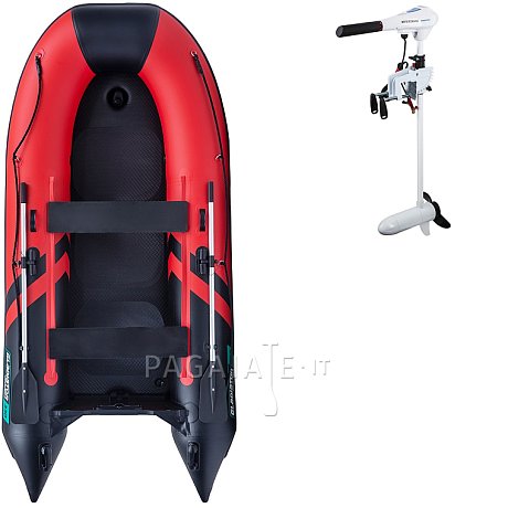 Gommone GLADIATOR CLASSIC B330AD red black - gommone gonfiabile con pavimento in drop-stitch