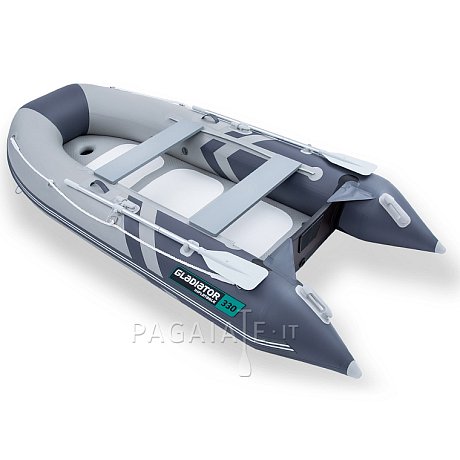 Gommone GLADIATOR CLASSIC B330AD light dark grey - gommone gonfiabile con pavimento in drop-stitch