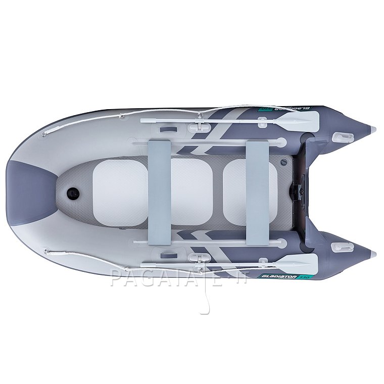 Gommone GLADIATOR CLASSIC B330AD light dark grey - gommone gonfiabile con pavimento in drop-stitch