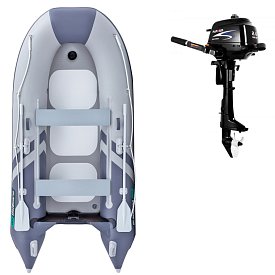 Gommone GLADIATOR CLASSIC B330AD light dark grey - gommone gonfiabile con pavimento in drop-stitch