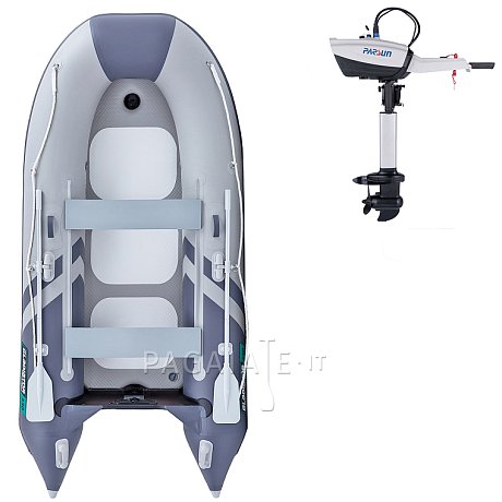 Gommone GLADIATOR CLASSIC B330AD light dark grey - gommone gonfiabile con pavimento in drop-stitch