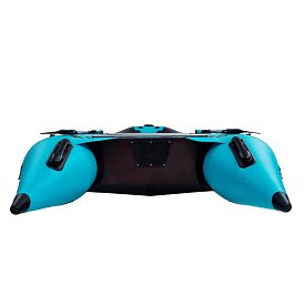 Gommone GLADIATOR ACTIVE C330AD black turquoise - gommone gonfiabile con pavimento in drop-stitch