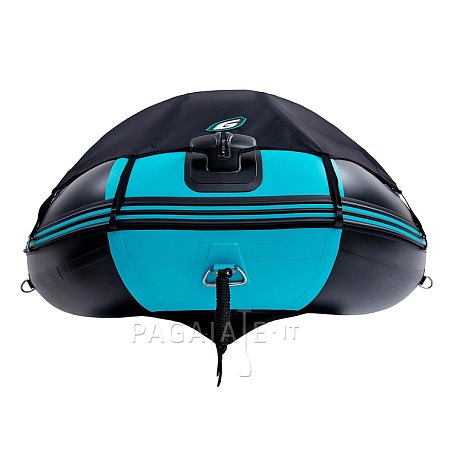 Gommone GLADIATOR ACTIVE C330AD black turquoise - gommone gonfiabile con pavimento in drop-stitch