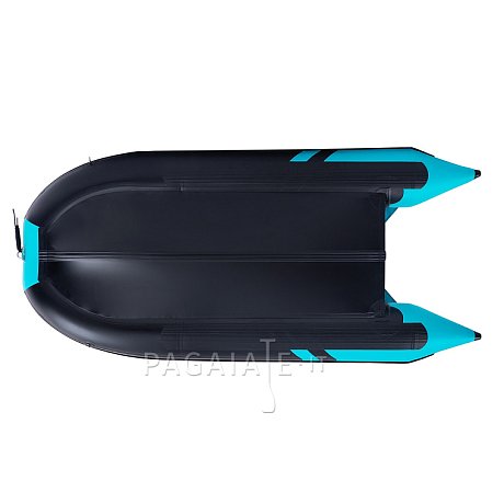 Gommone GLADIATOR ACTIVE C330AD black turquoise - gommone gonfiabile con pavimento in drop-stitch