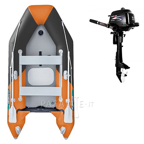 Gommone  GLADIATOR LIGHT AK300AD orange dark grey - gommone gonfiabile con pavimento in drop-stitch