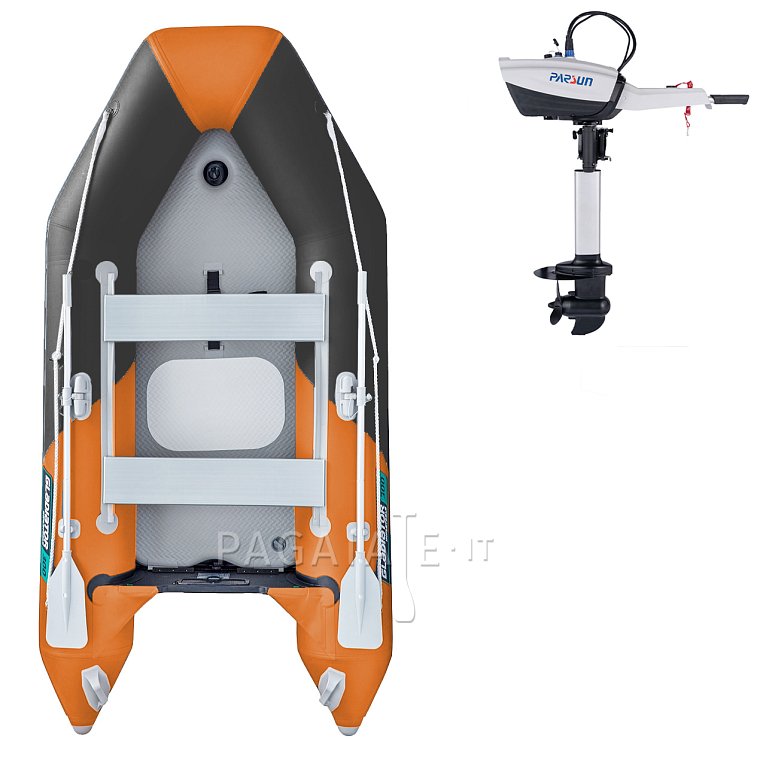 Gommone GLADIATOR LIGHT AK300AD orange dark grey - gommone gonfiabile con pavimento in drop-stitch