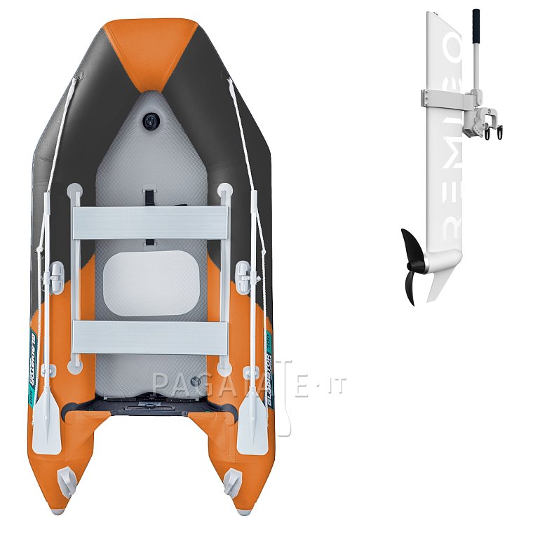 Gommone GLADIATOR LIGHT AK300AD orange dark grey - gommone gonfiabile con pavimento in drop-stitch