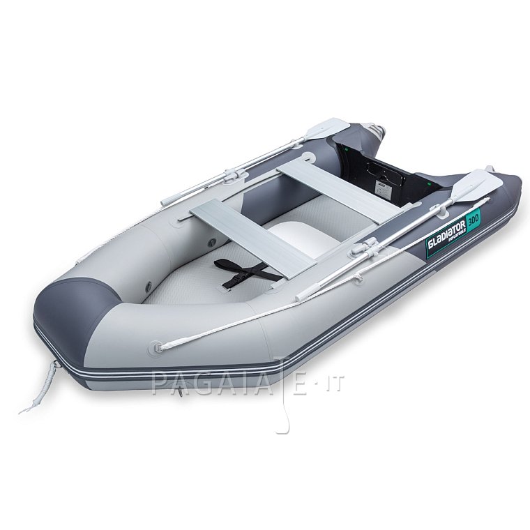 Gommone GLADIATOR LIGHT AK300AD orange dark grey - gommone gonfiabile con pavimento in drop-stitch