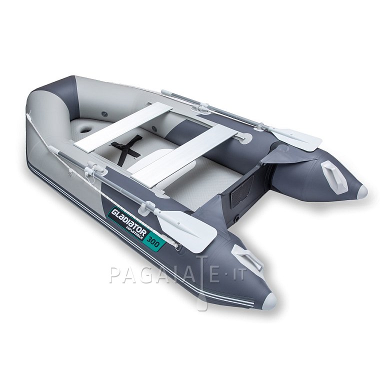 Gommone GLADIATOR LIGHT AK300AD orange dark grey - gommone gonfiabile con pavimento in drop-stitch