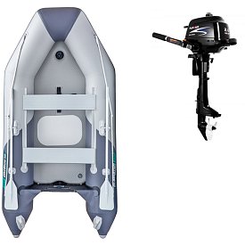 Gommone  GLADIATOR LIGHT AK300AD light dark grey - gommone gonfiabile con pavimento in drop-stitch