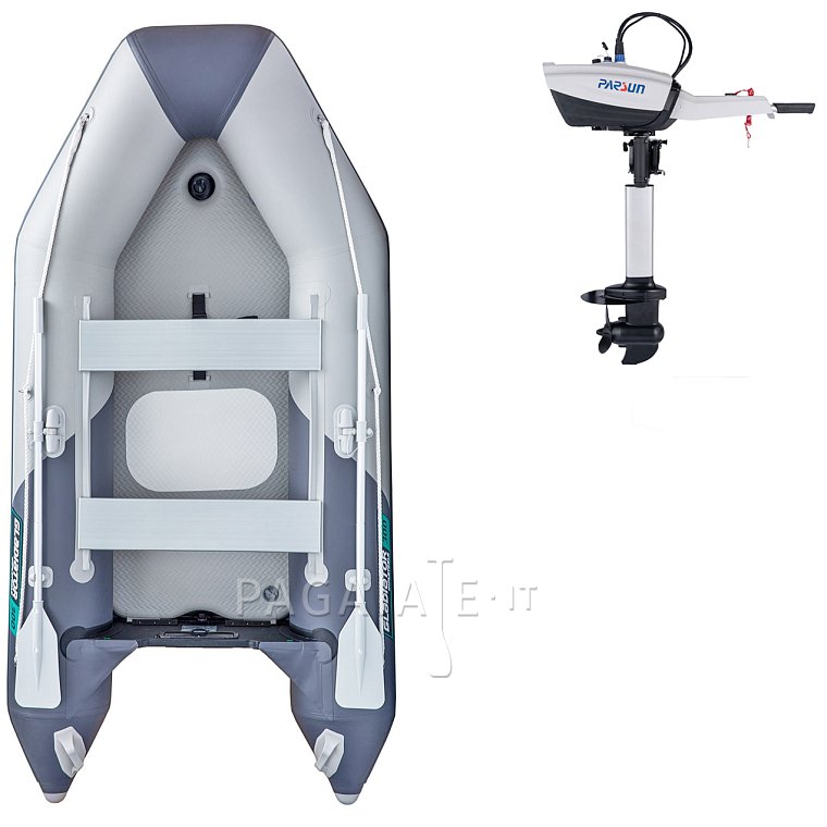 Gommone GLADIATOR LIGHT AK300AD orange dark grey - gommone gonfiabile con pavimento in drop-stitch