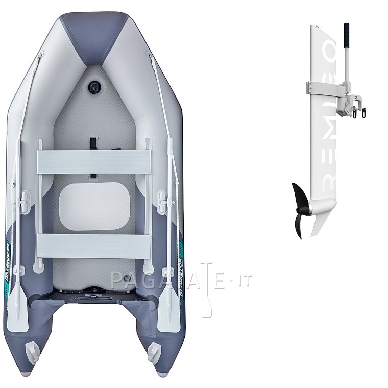 Gommone GLADIATOR LIGHT AK300AD orange dark grey - gommone gonfiabile con pavimento in drop-stitch