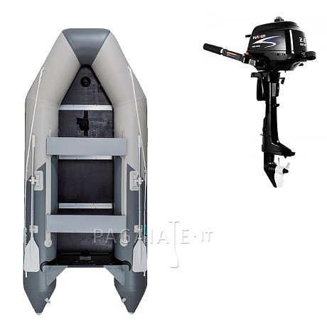 Gommone GLADIATOR LIGHT AK300WF light dark gray - gommone gonfiabile con pavimento in legno