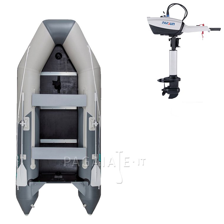 Gommone GLADIATOR LIGHT AK300WF light dark gray - gommone gonfiabile con pavimento in legno