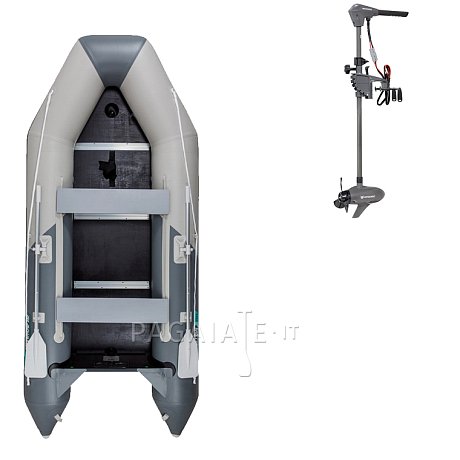 Gommone GLADIATOR LIGHT AK300WF light dark gray - gommone gonfiabile con pavimento in legno