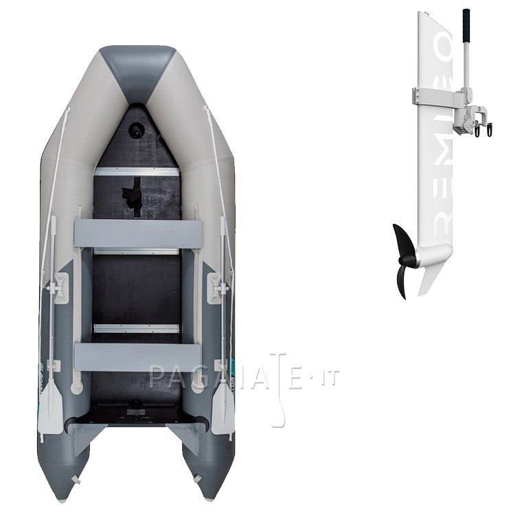 Gommone GLADIATOR LIGHT AK300WF light dark gray - gommone gonfiabile con pavimento in legno