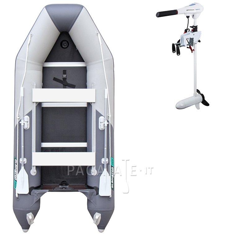 Gommone GLADIATOR LIGHT AK300WF light dark gray - gommone gonfiabile con pavimento in legno