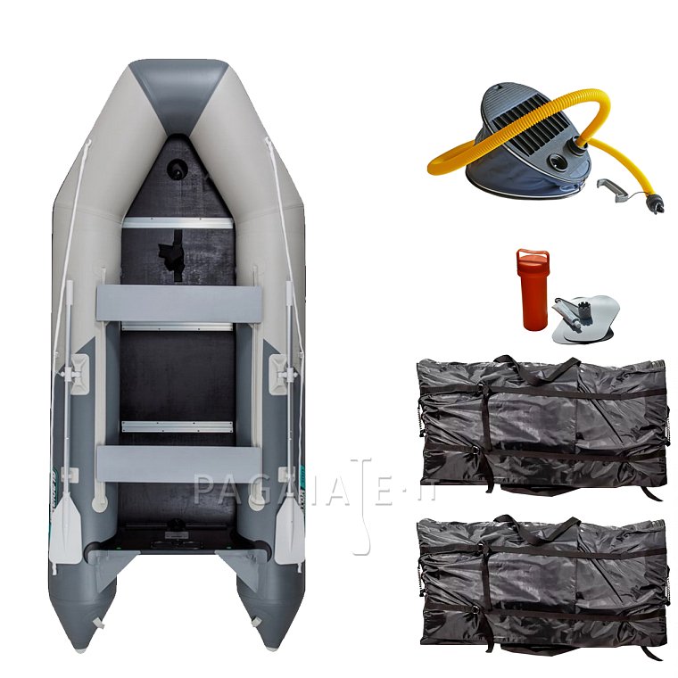 Gommone GLADIATOR LIGHT AK300WF light dark gray - gommone gonfiabile con pavimento in legno