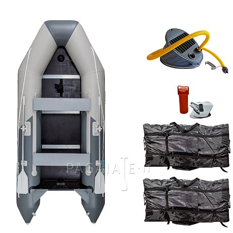 Gommone GLADIATOR LIGHT AK300WF light dark gray - gommone gonfiabile con pavimento in legno