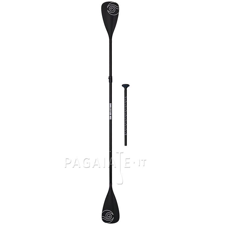 Pádlo SUN REFLECTIONS Combo CARBON 4-dílné s karbonovým shaftem nastavitelné pro paddleboard i kajak