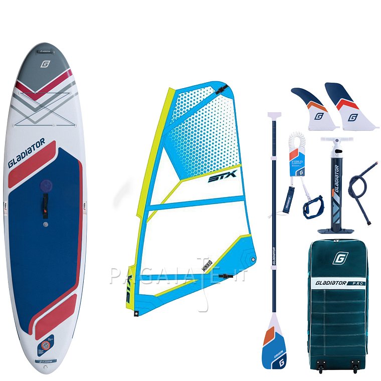 SUP GLADIATOR WindSUP 10'7  completo di vela 2026 - SUP gonfiabile, WindSUP e kayak