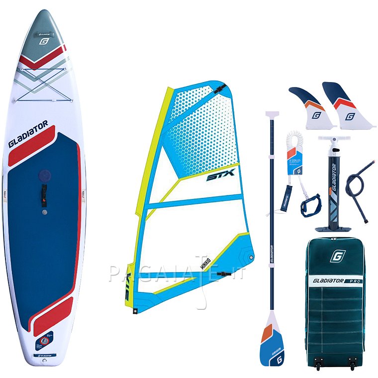 SUP GLADIATOR WindSUP 11'6  completo di vela 2026 - SUP gonfiabile, WindSUP e kayak