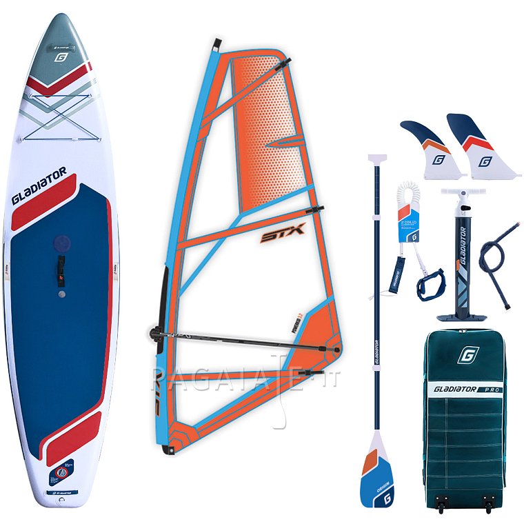 SUP GLADIATOR WindSUP 11'6  completo di vela 2026 - SUP gonfiabile, WindSUP e kayak