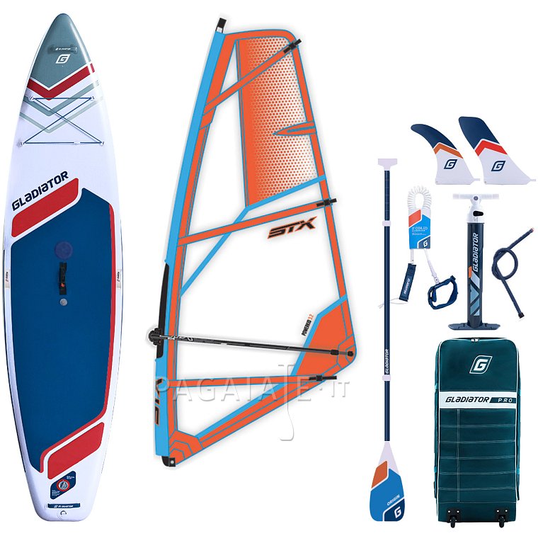 SUP GLADIATOR WindSUP 11'6  completo di vela 2026 - SUP gonfiabile, WindSUP e kayak