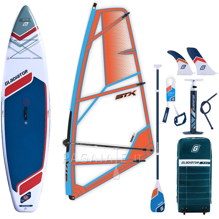 SUP GLADIATOR WindSUP 11'6  completo di vela 2026 - SUP gonfiabile, WindSUP e kayak