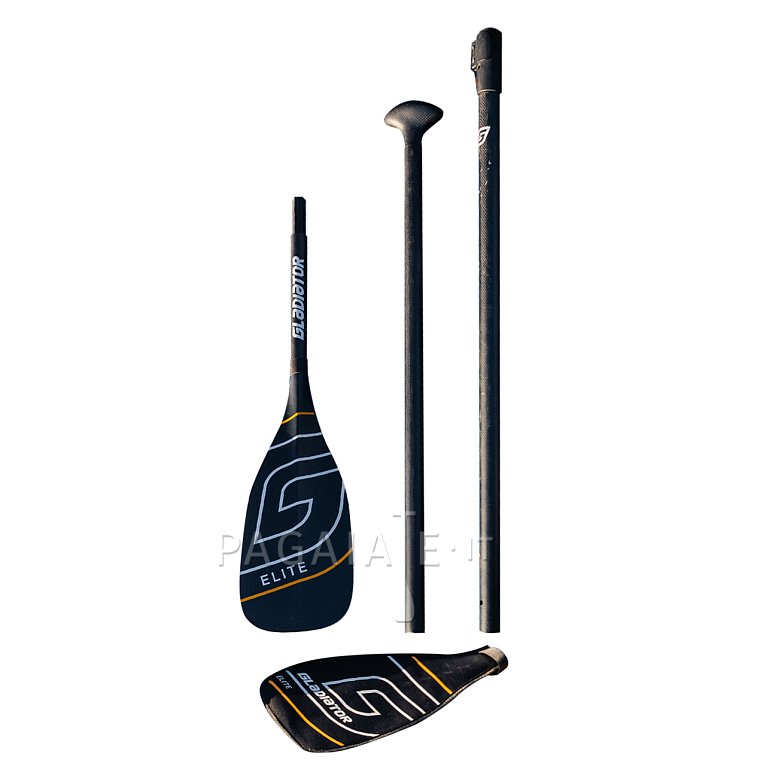 Pádlo GLADIATOR ELITE karbonové 3-dílné nastavitelné pro paddleboard