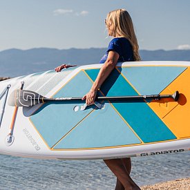Pagaia GLADIATOR ELITE in 3 sezioni in carbonio per SUP gonfiabili