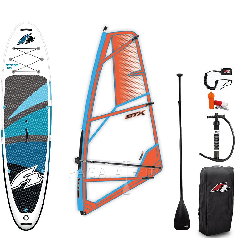 SUP F2 SECTOR 11'5 BLUE completo di vela - Sup gonfiabile, WindSUP