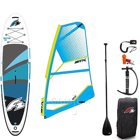 SUP F2 SECTOR 12'2 BLUE completo di vela - SUP gonfiabile WindSUP