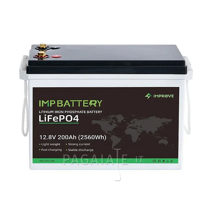 Batteria nautica IMPROVE 200Ah 12.8V  LiFePO4 Bluetooth