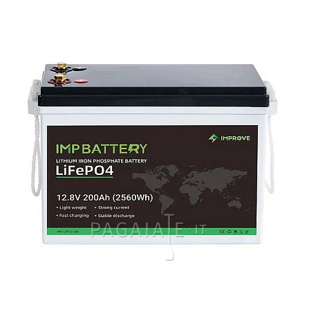 Batteria nautica IMPROVE 200Ah 12.8V  LiFePO4 Bluetooth