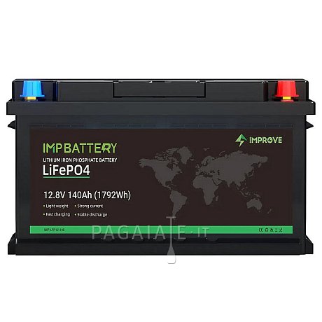 Batteria IMPROVE 140Ah 12.8V  LiFePO4 Bluetooth