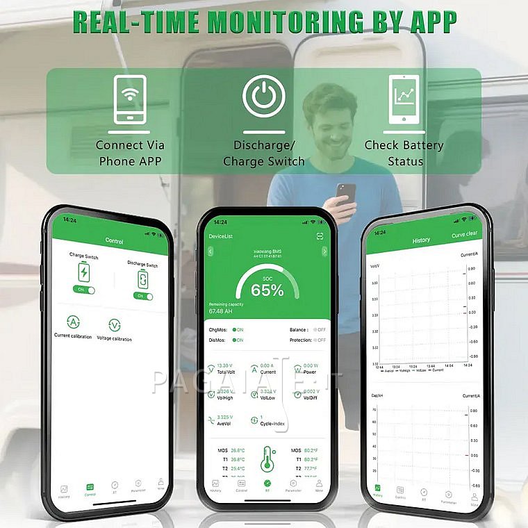 Baterie IMPROVE 320Ah 12.8V  LiFePO4 Bluetooth